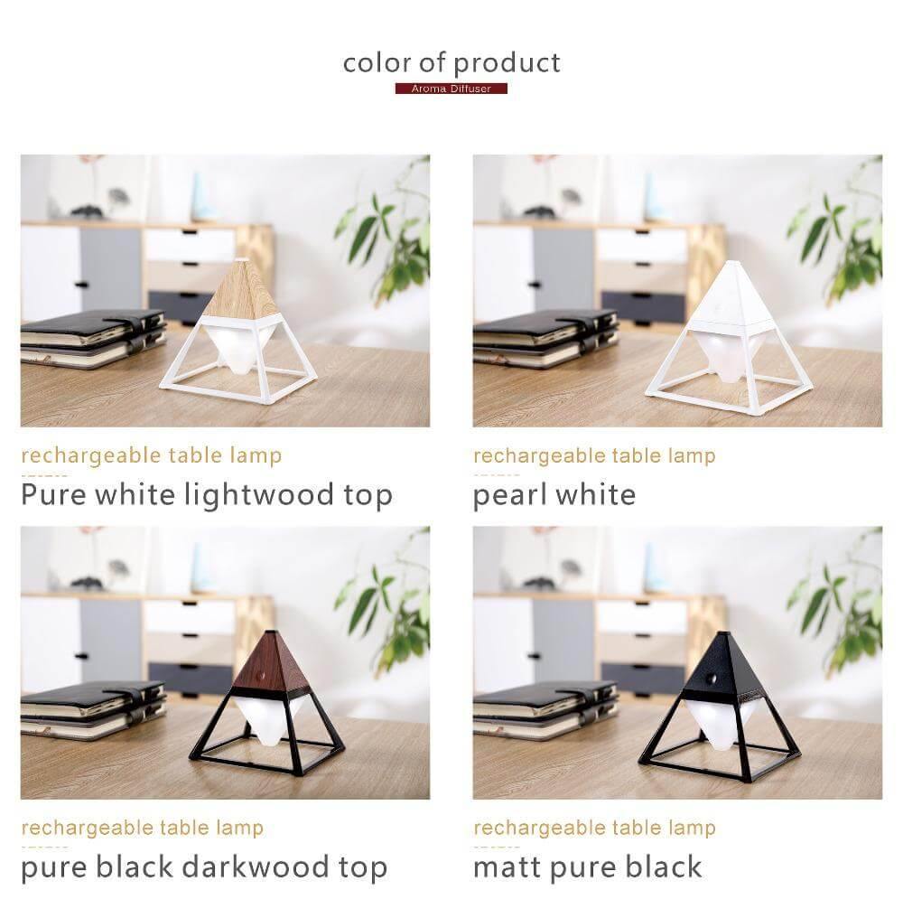 Pyramid Modern Touch Bedroom Lamp Decor