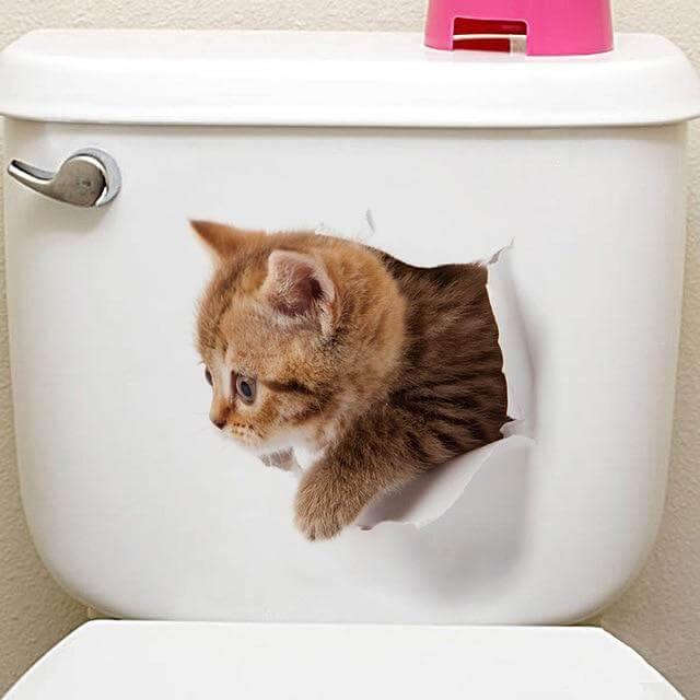 3D Pet Wall and Bathroom Stickers - UTILITY5STORE