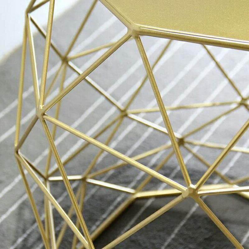 Metal Gold Color End and Side Table