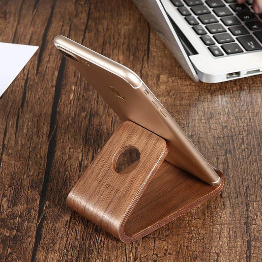 Wooden Phone Holder Stand Station Dock For Iphone Models