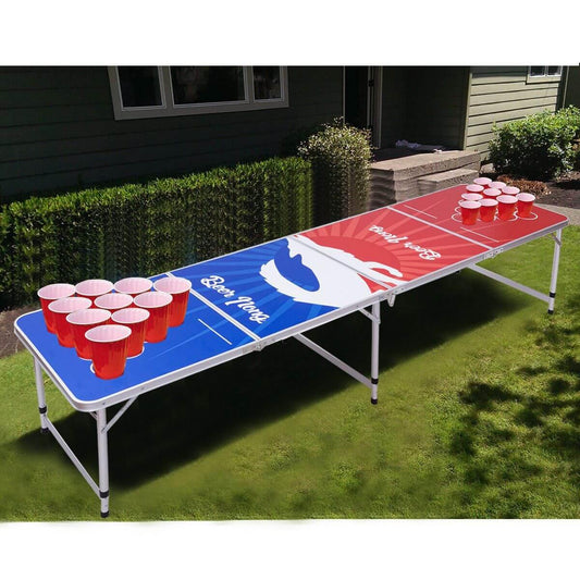 8FT Portable Indoor Folding Pong Table Party Gaming