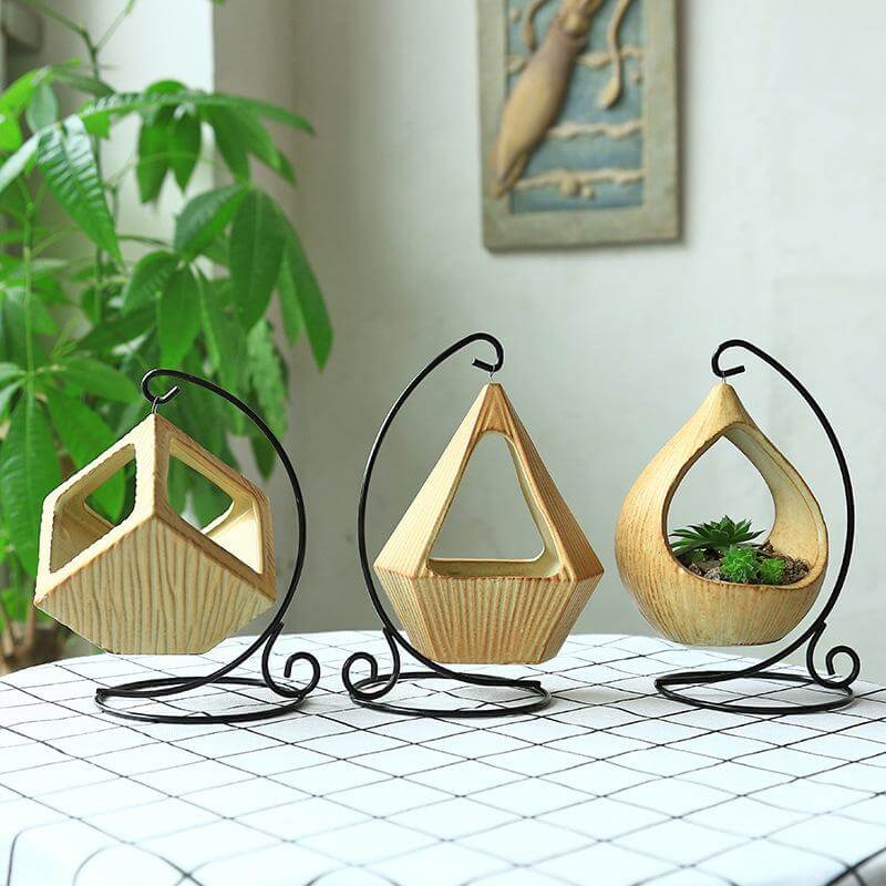 Flower Hanging Triangle Vase Container Pot - UTILITY5STORE