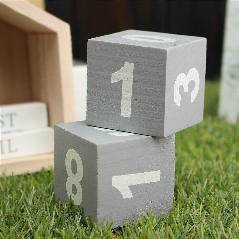 Wood Block Calendar Home Decoration - UTILITY5STORE