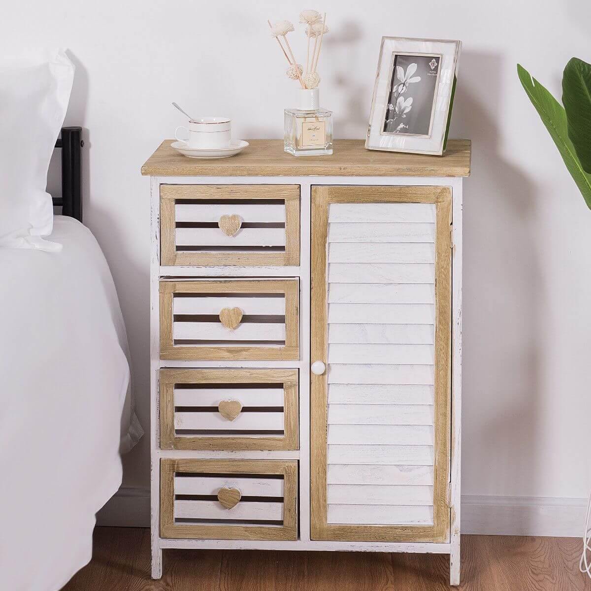 Stylish Wooden Free Standing Storage Cabinet