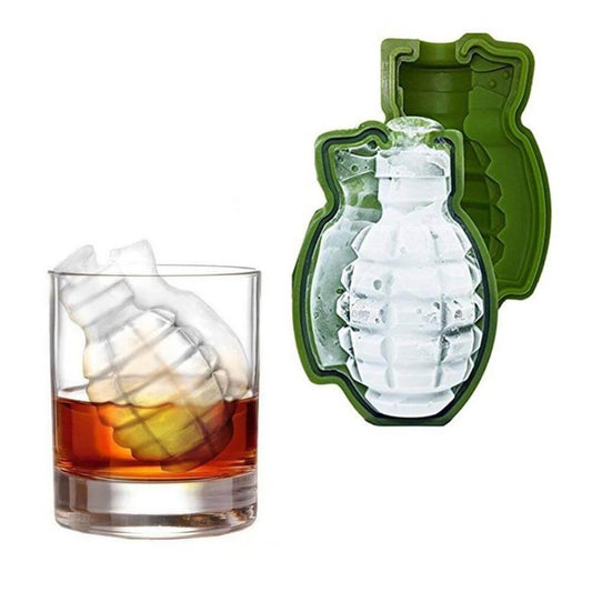 3D Grenade Shape Ice Cube Mold Silicone Trays - UTILITY5STORE
