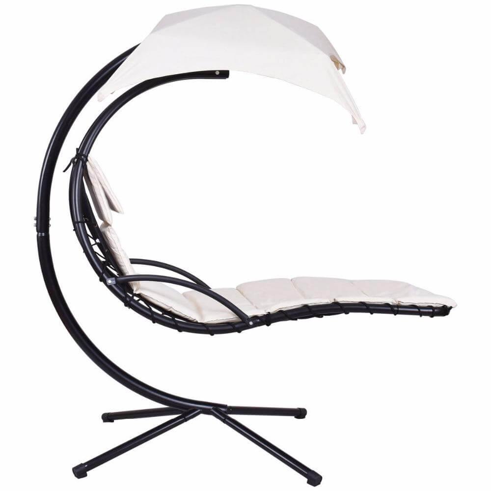 Hanging Chaise Lounger Chair Arc Stand Swing Hammock