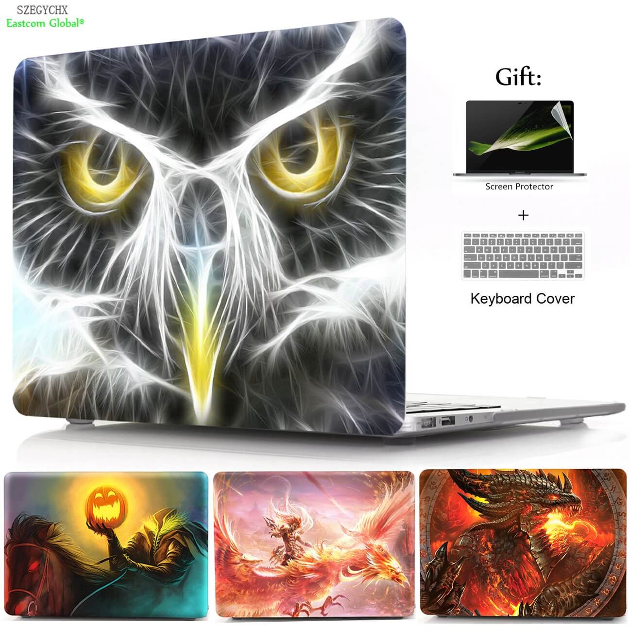 3D Cartoon Laptop Shell Protective Hard Sleeve Case For Macbook - UTILITY5STORE