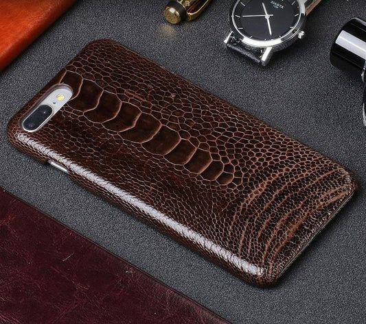 Luxury Natural Ostrich Foot Skin Iphone Cases