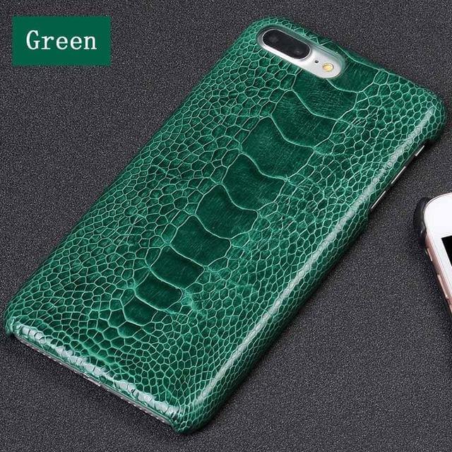 Luxury Natural Ostrich Foot Skin Iphone Cases