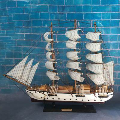 Wooden Sailing Ship Nautical Decor