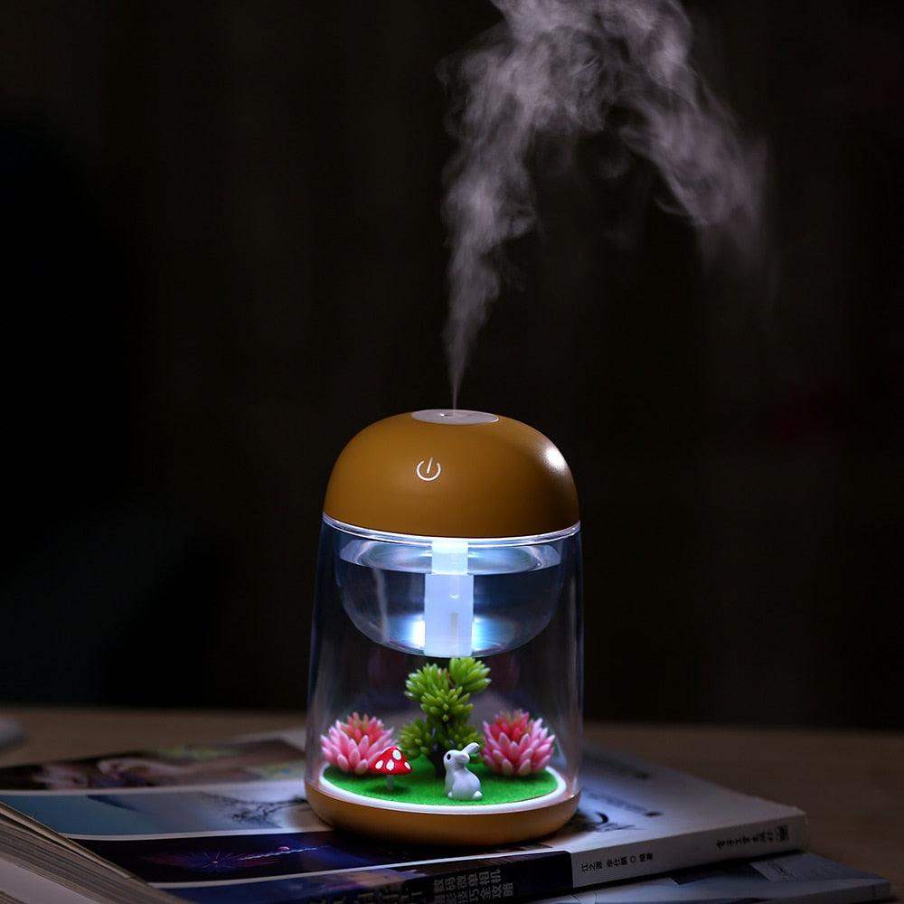 Mini LED Mist Forest Transparent Humidifier