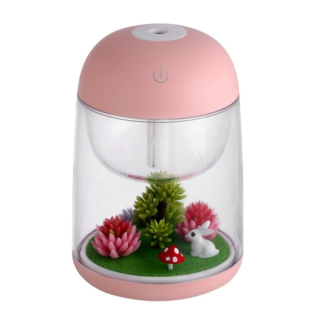 Mini LED Mist Forest Transparent Humidifier