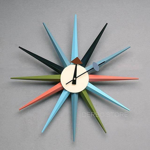 Modern Design Starburst Shape Wall Clock - UTILITY5STORE