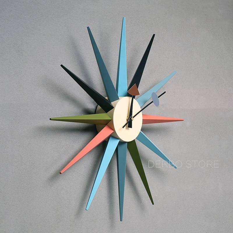 Modern Design Starburst Shape Wall Clock - UTILITY5STORE