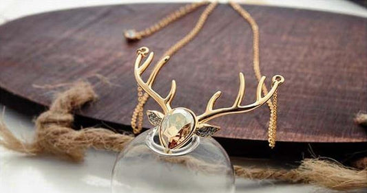 Christmas Elk Necklace
