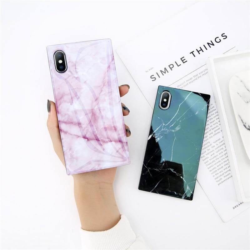 Shiny Marble Texture Granite Iphone Cases