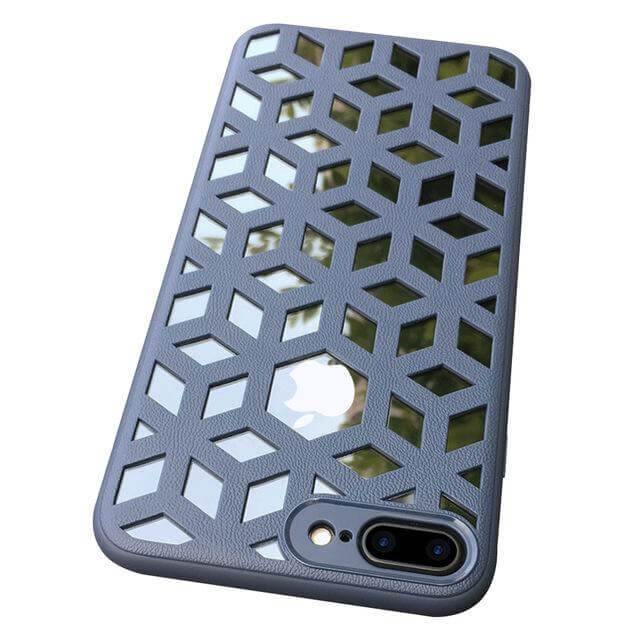 Soft Leather Hollow Shell For iPhone Models