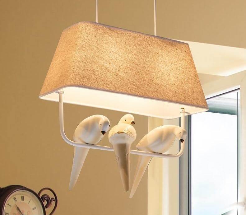 Resin Birds Pendant Retro Lights