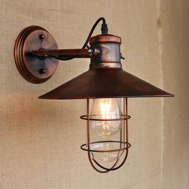 Retro Vintage Loft Style Head Wall Lamps