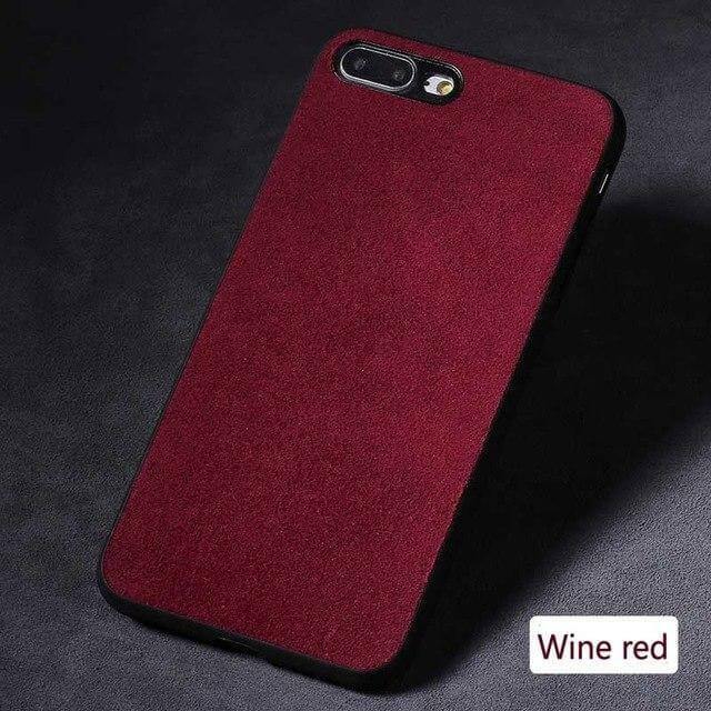 Luxury Suede Leather Iphone Cases