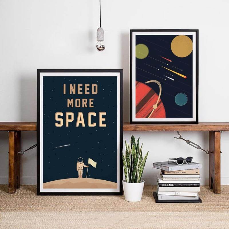 I Need More Space Science Art Canvas Painting