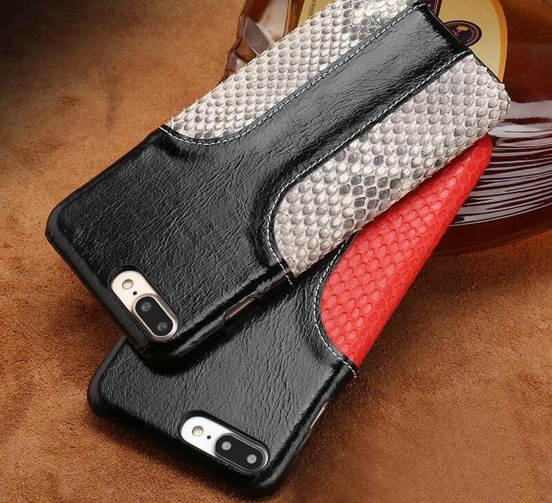 Luxury Snake Skin Leather Iphone Case