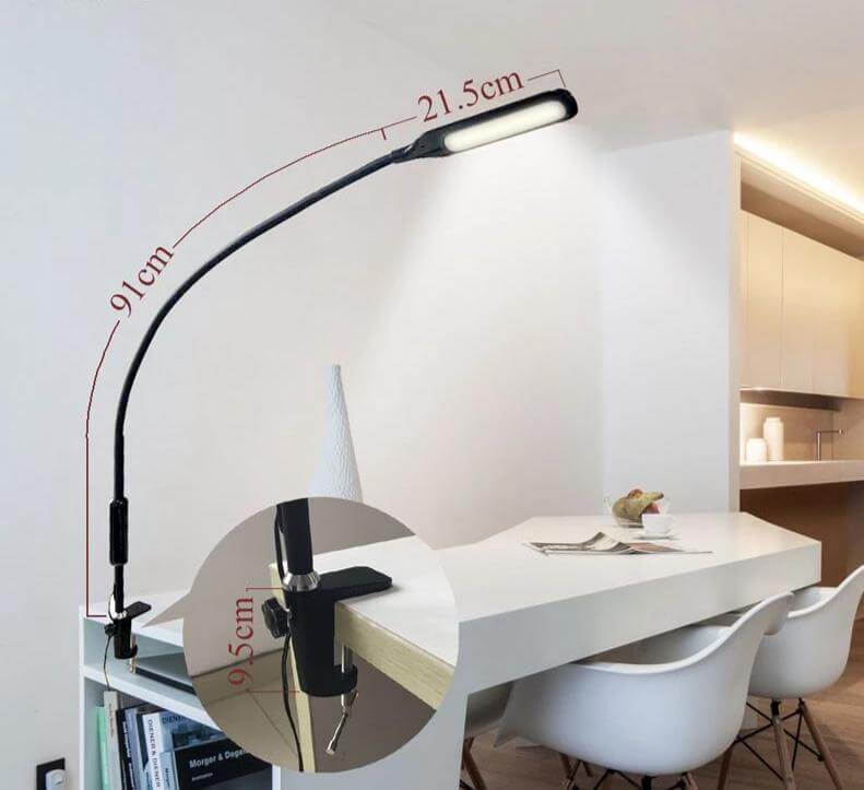Table Clip Led Desk Lamp with Remote Control - UTILITY5STORE