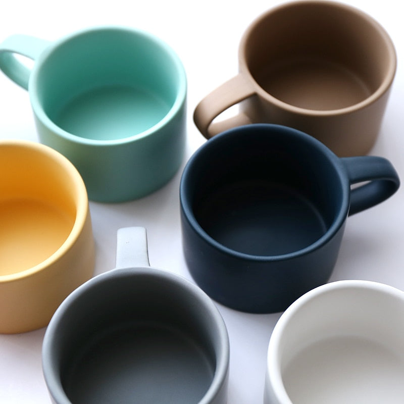 Nordic Colorful Elegant Matte Coffee Mugs