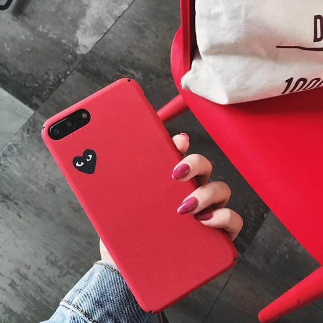 Hard Matte Love Solid Iphone Cases