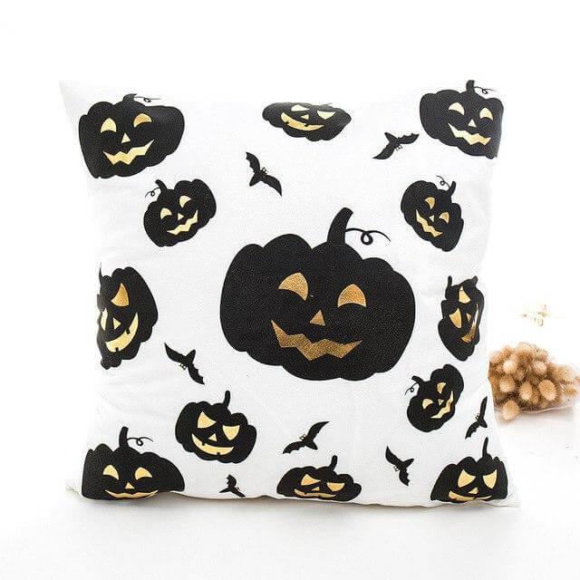 Black and White Halloween Pillow Cases
