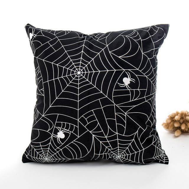 Black and White Halloween Pillow Cases