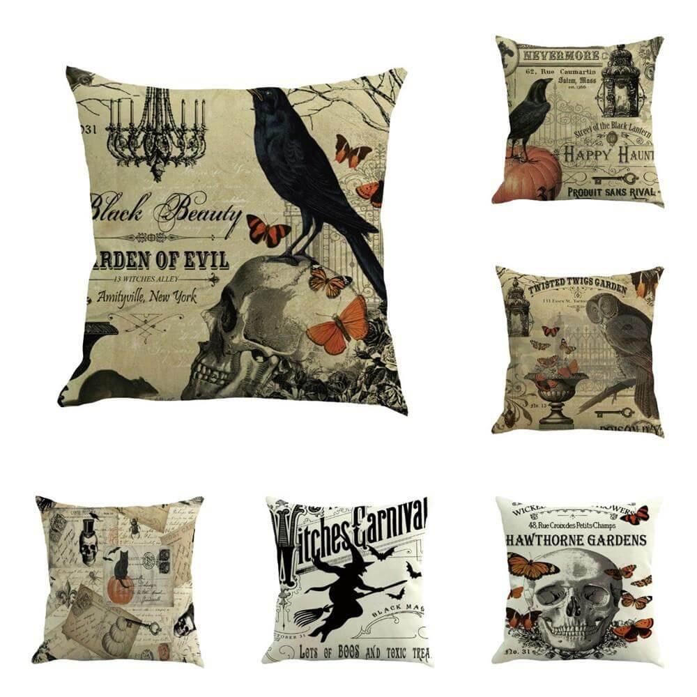 Soft Witch Halloween Pillow Cases