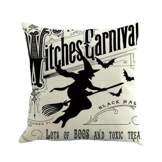 Soft Witch Halloween Pillow Cases