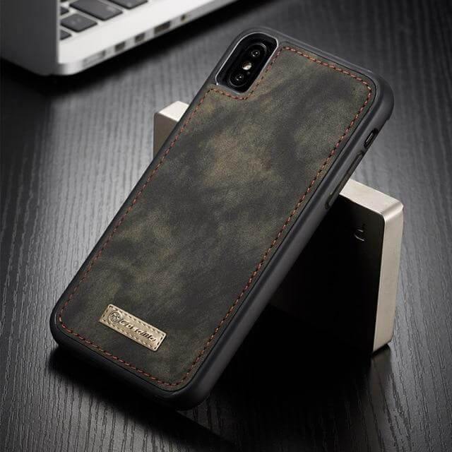 Vintage Leather Magnetic Iphone Case