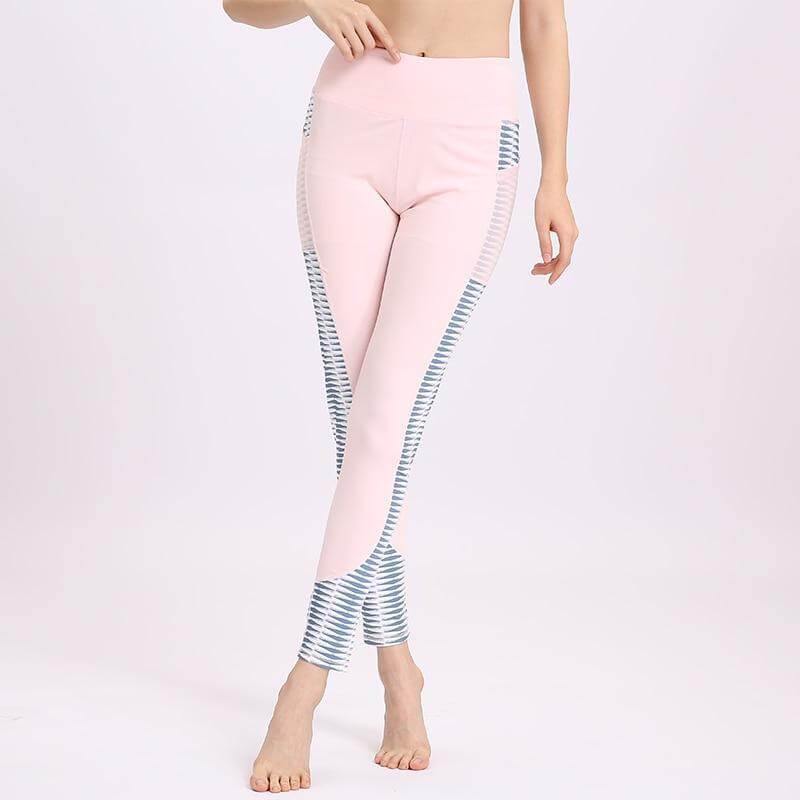 Women Workout Activewear Trouser Patchwork Push Up Yoga Pants - UTILITY5STORE