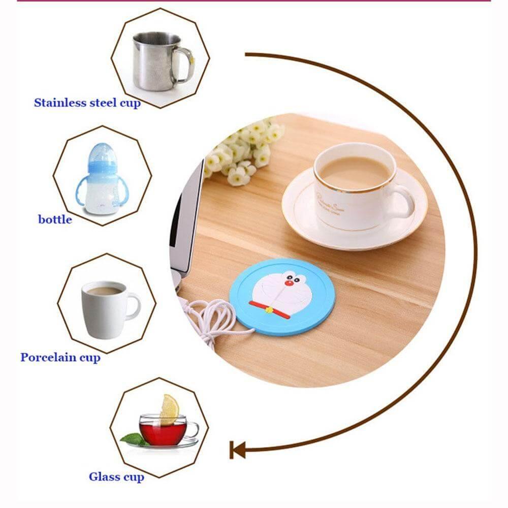 USB Cute Silicone Coffee Heater Tray