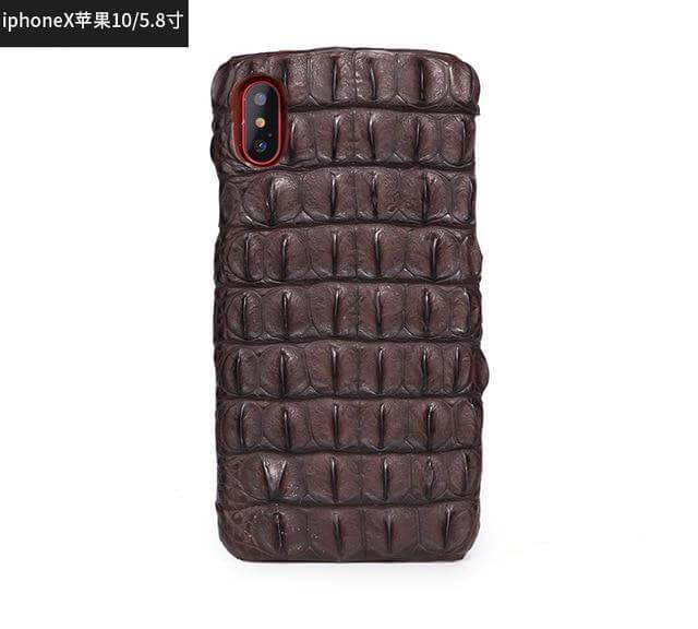 Luxury Natural Crocodile Skin Case for iPhone Models