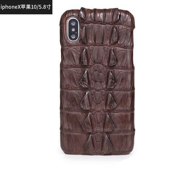 Luxury Natural Crocodile Skin Case for iPhone Models