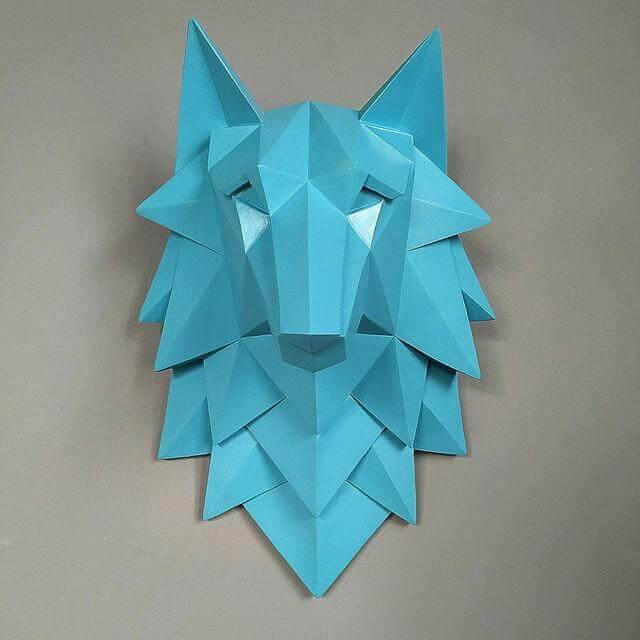 3D Statue Wolf Head Sculpture Home Decor - UTILITY5STORE