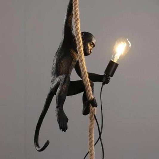 Modern Black Pendant Monkey Lamp - UTILITY5STORE