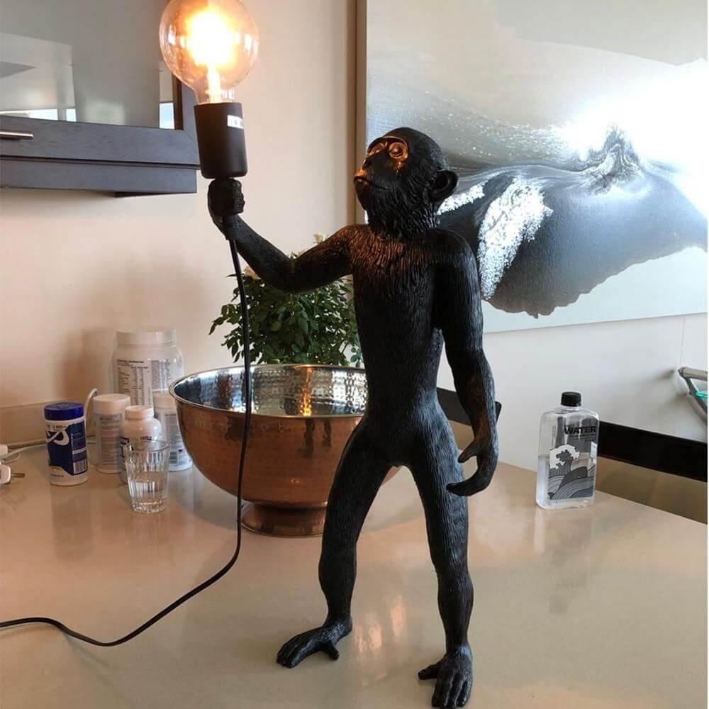 Modern Black Pendant Monkey Lamp - UTILITY5STORE