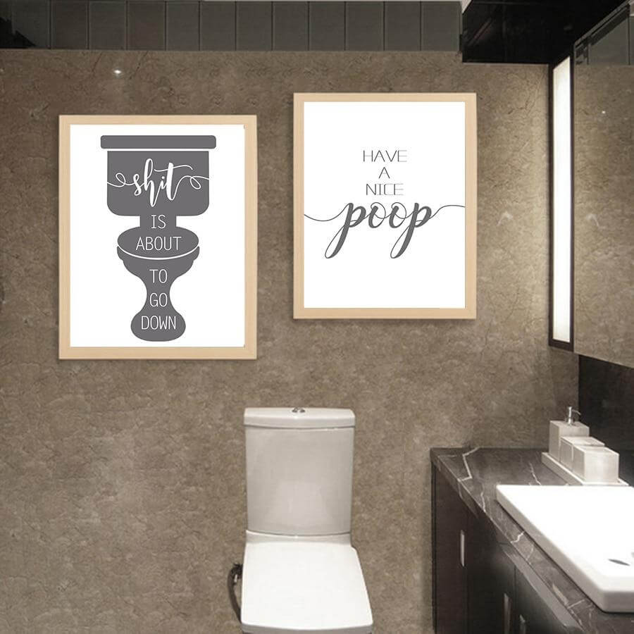 Funny Toilet Canvas Paintings