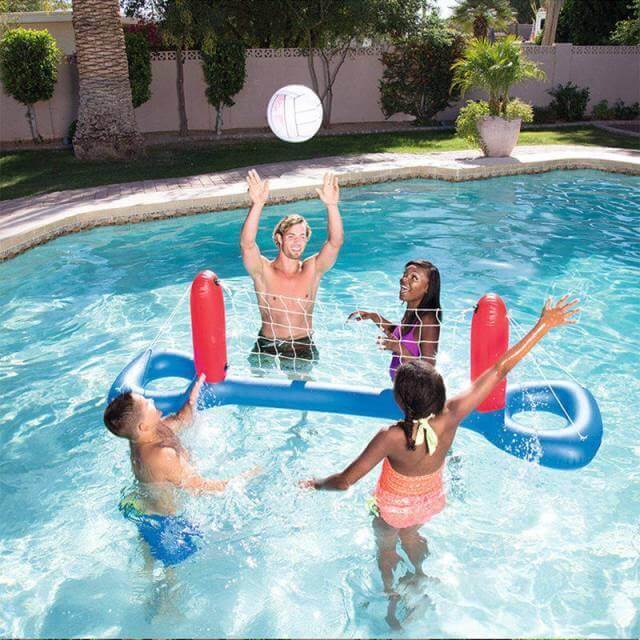 Inflatable Pool Party Fun Volleyball Float