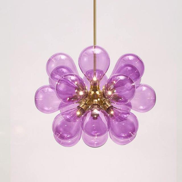 Glass Bubbly Parlor Pendant Lamp