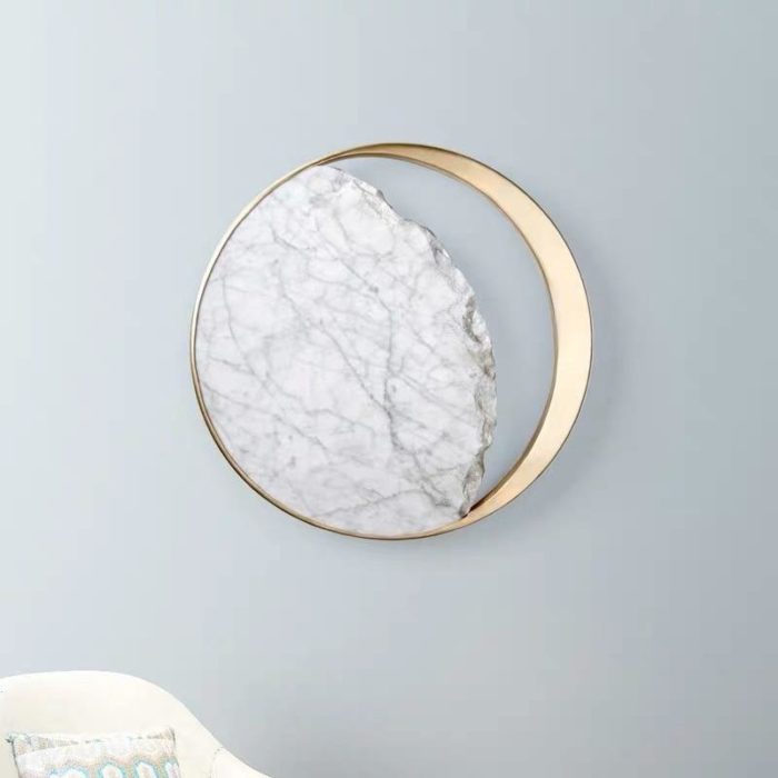 Waning Gibbous Moon Led Marble Wall Lamp