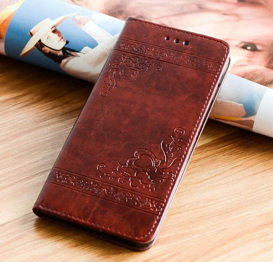 High Quality Leather Flip Cover Wallet Case for Iphone X and Other Models