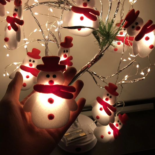 Christmas Snowman Tree LED String Lights