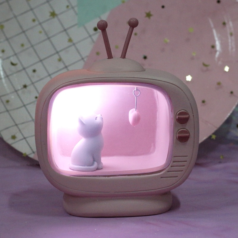 Cozy Cat TV Mini Night Lamp
