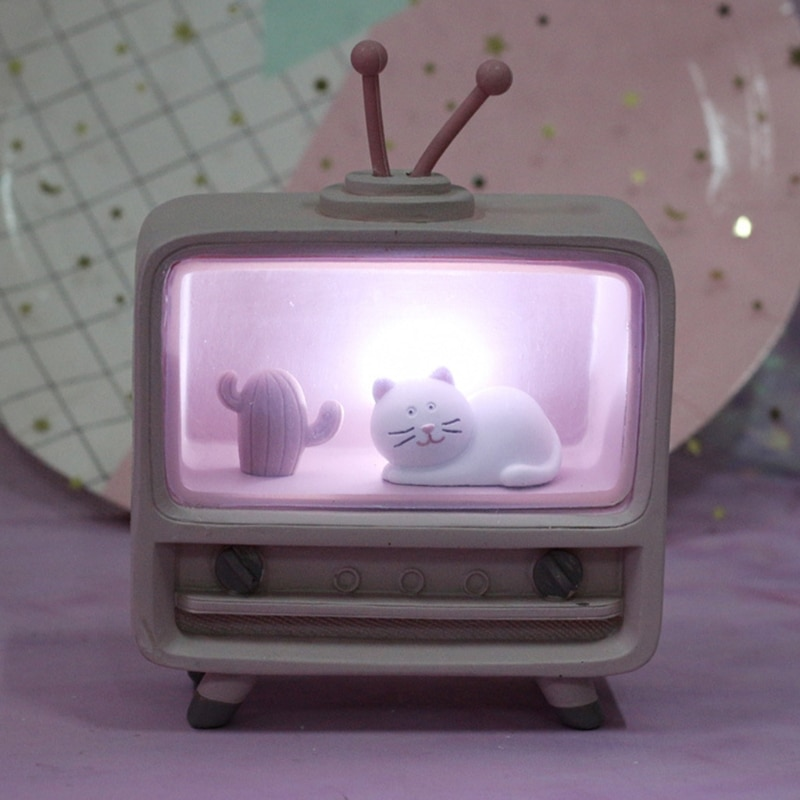 Cozy Cat TV Mini Night Lamp