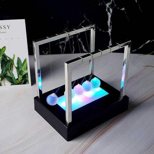 Newtons Cradle Led Colorful Science Toy